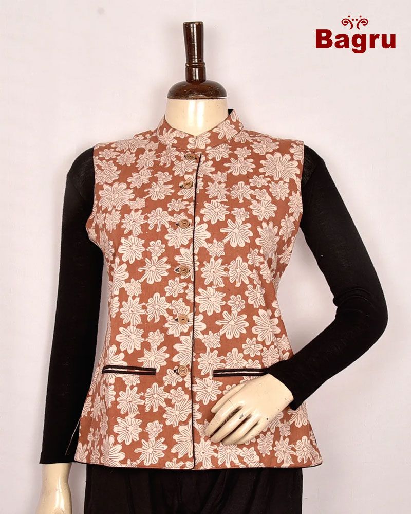 null- Jai Texart - Bagru - Jaipur- Sanganer. Hand Block printed Reversable Cotton Jacket