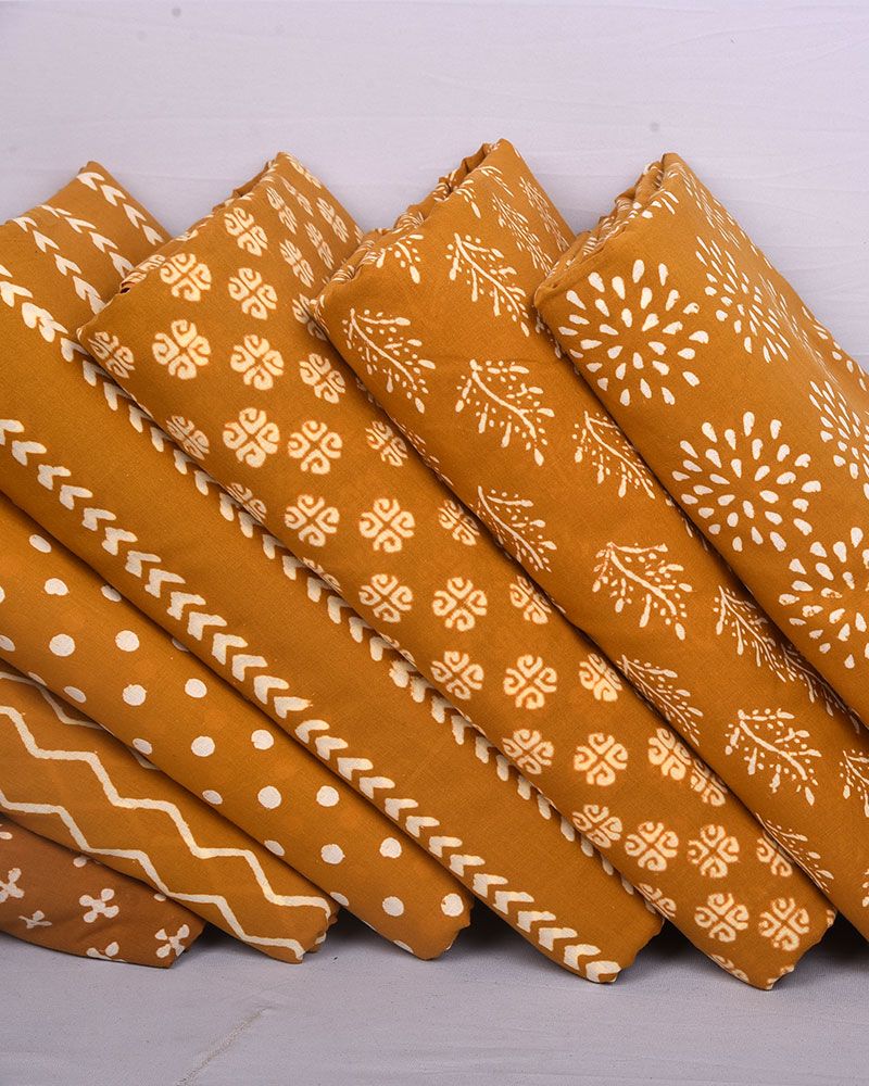 null- Jai Texart - Bagru - Jaipur- Sanganer. Hand Block printed Discharge Block Printed Fabrics