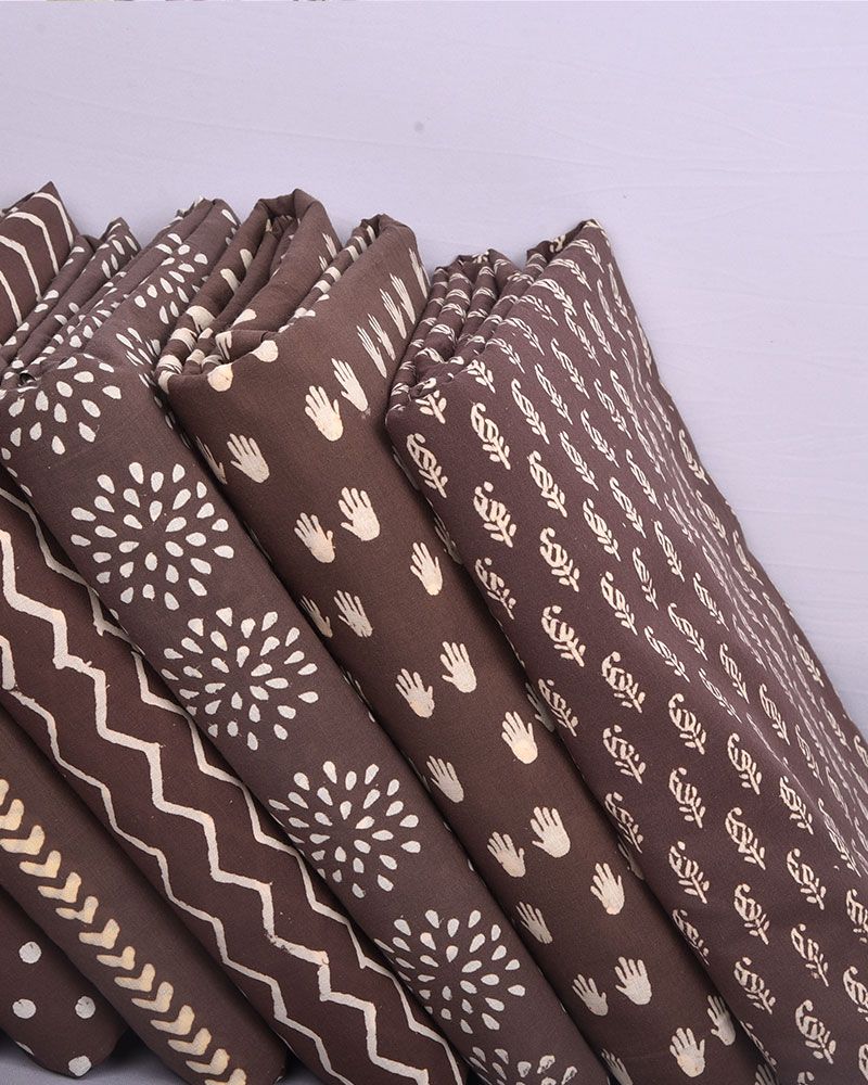 null- Jai Texart - Bagru - Jaipur- Sanganer. Hand Block printed Discharge Block Printed Fabrics