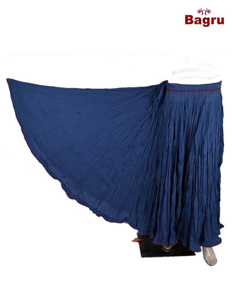 null- Jai Texart - Bagru - Jaipur- Sanganer. Hand Block printed Long Skirt 48 Kali