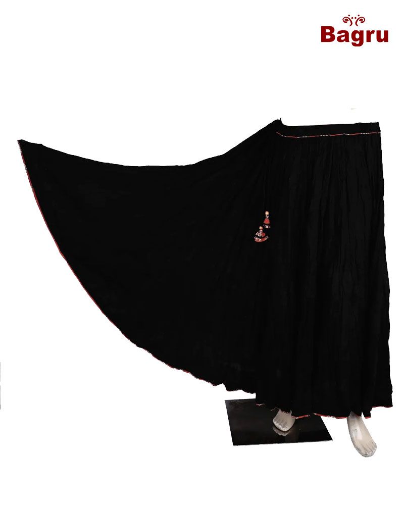 null- Jai Texart - Bagru - Jaipur- Sanganer. Hand Block printed Long Skirt 100 Kali