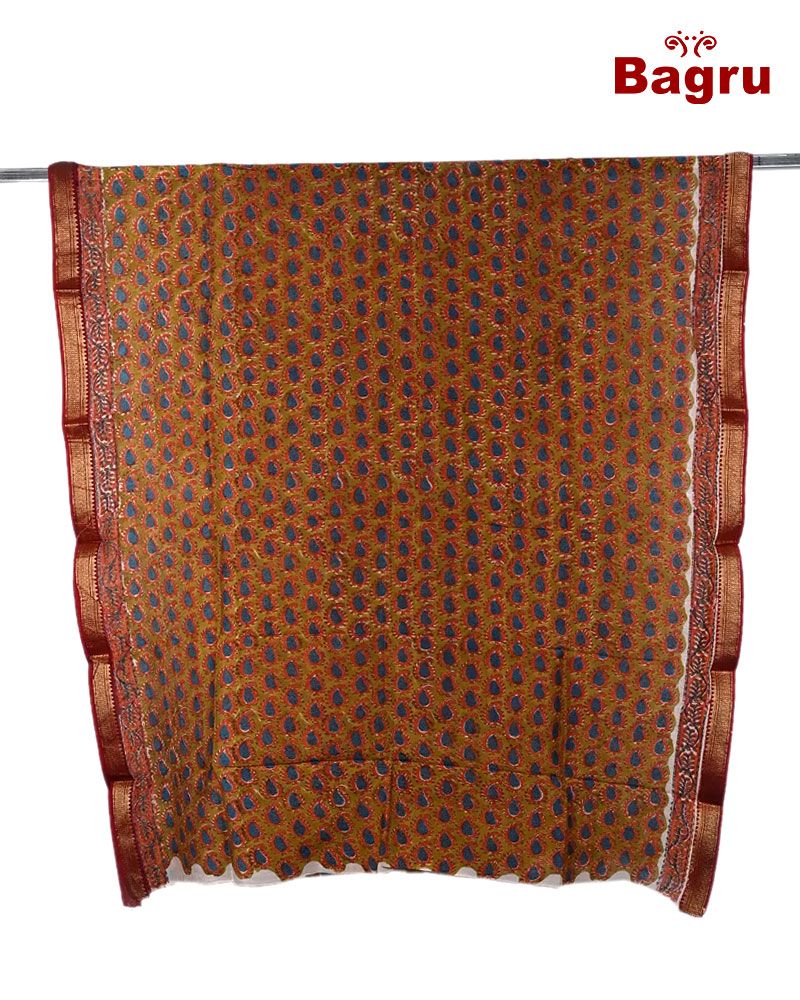 null- Jai Texart - Bagru - Jaipur- Sanganer. Hand Block printed Kurta - Printed Top Fabrics