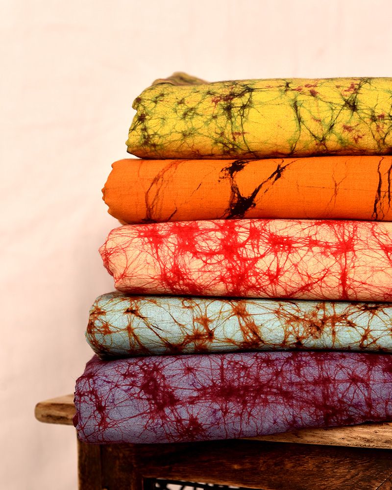 null- Jai Texart - Bagru - Jaipur- Sanganer. Hand Block printed Batik Fabrics