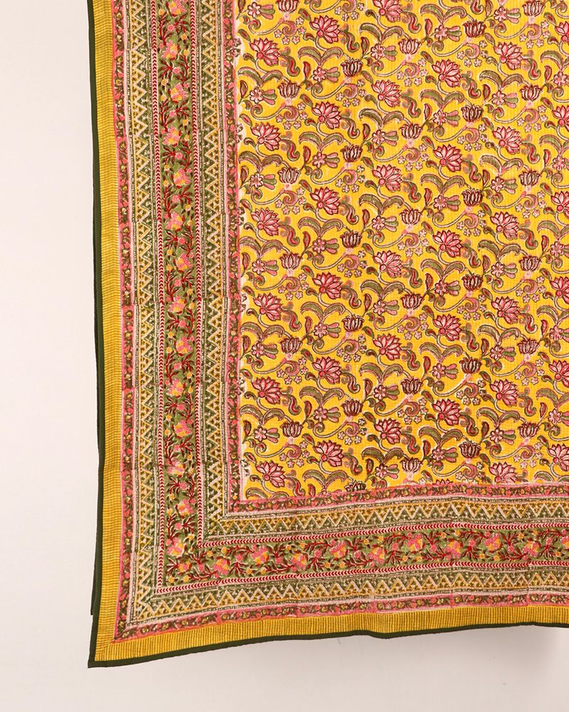null- Jai Texart - Bagru - Jaipur- Sanganer. Hand Block printed Quilts Razai