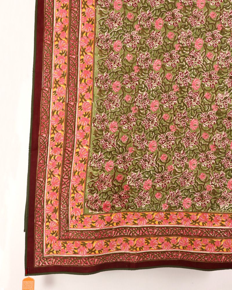 null- Jai Texart - Bagru - Jaipur- Sanganer. Hand Block printed Quilted Bed Spreads