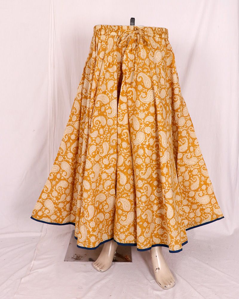 null- Jai Texart - Bagru - Jaipur- Sanganer. Hand Block printed Long Skirt
