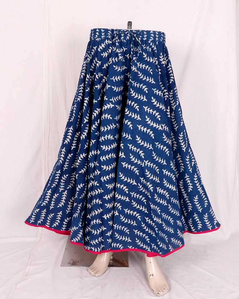 null- Jai Texart - Bagru - Jaipur- Sanganer. Hand Block printed Long Skirt