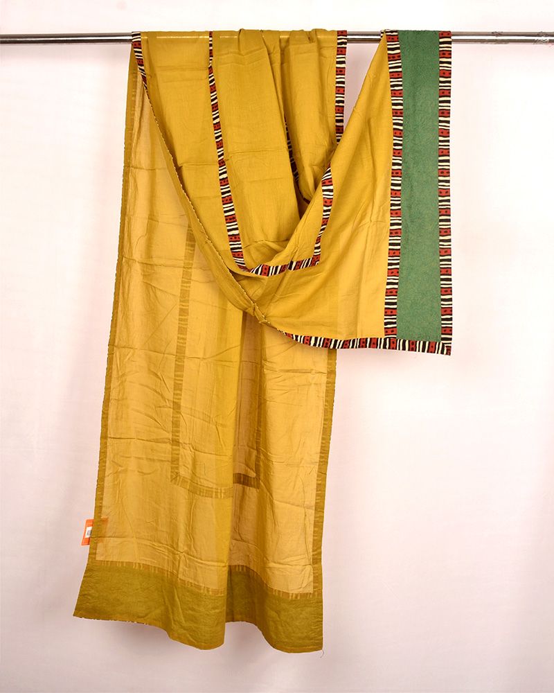 null- Jai Texart - Bagru - Jaipur- Sanganer. Hand Block printed Cotton Voile Dupatta