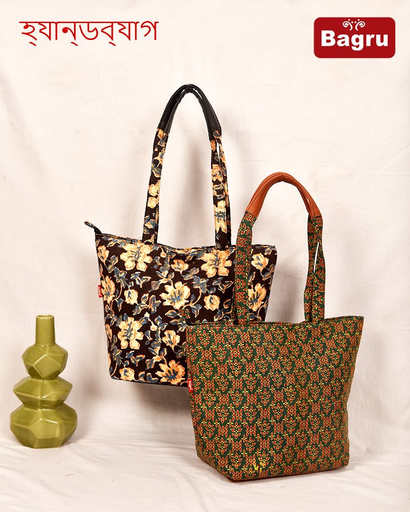 null- Jai Texart - Bagru - Jaipur- Sanganer. Hand Block printed Ladies Bag