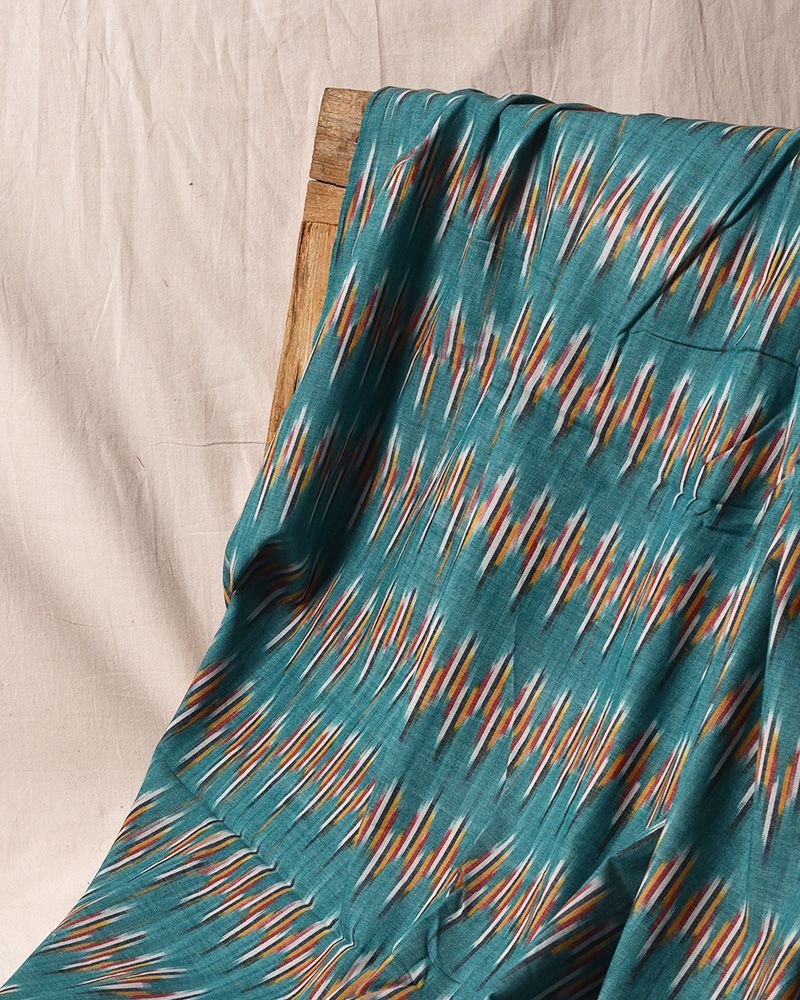 null- Jai Texart - Bagru - Jaipur- Sanganer. Hand Block printed Ikat Fabrics