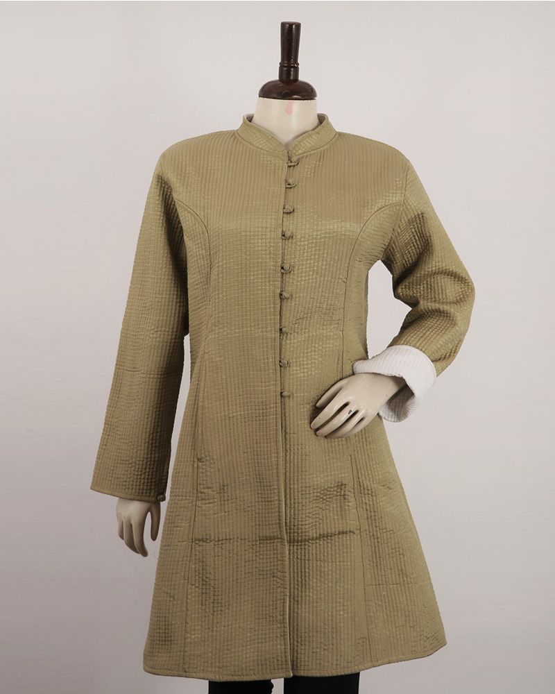 null- Jai Texart - Bagru - Jaipur- Sanganer. Hand Block printed Ladies Quilted Coat