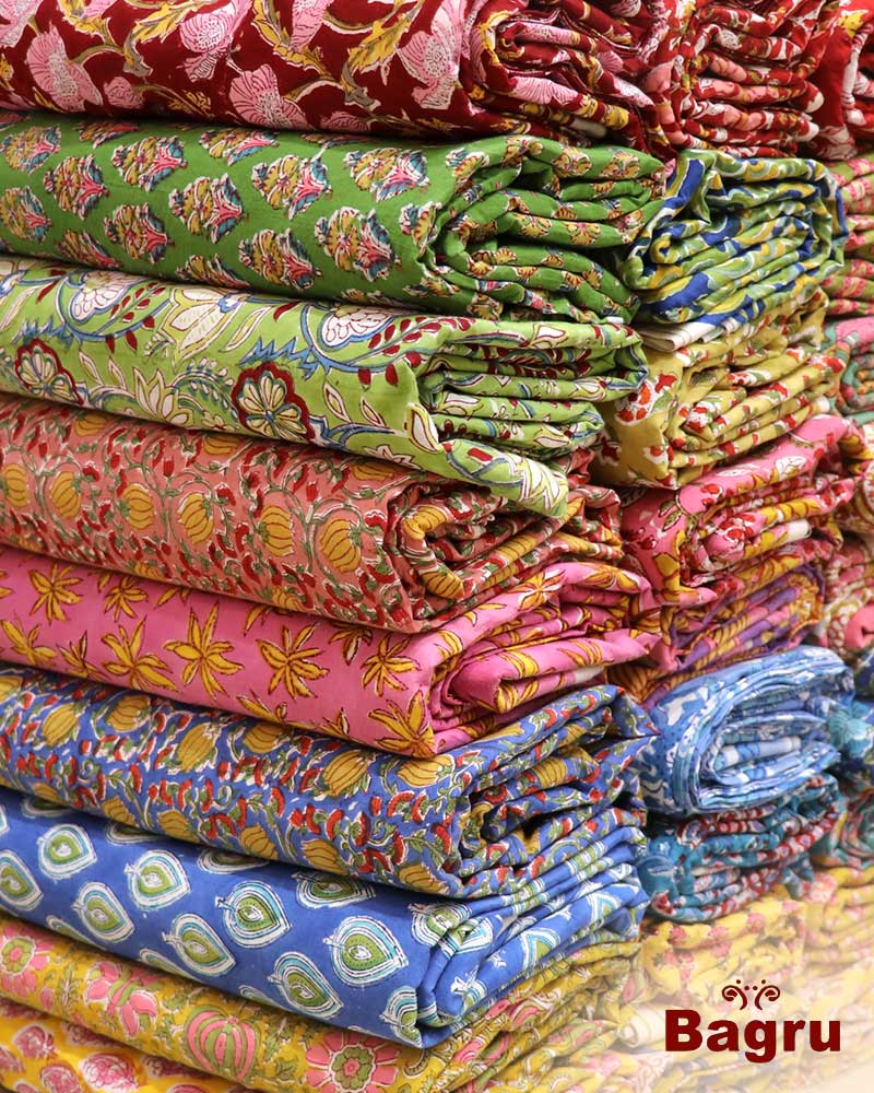 Rapid Block Printed Fabrics - Jaipur fabrics - Sanganeri fabrics wholesale manufacturer jaipur  - Jai Texart - Bagru - Jaipur- Sanganer. Hand Block printed textiles and apparels