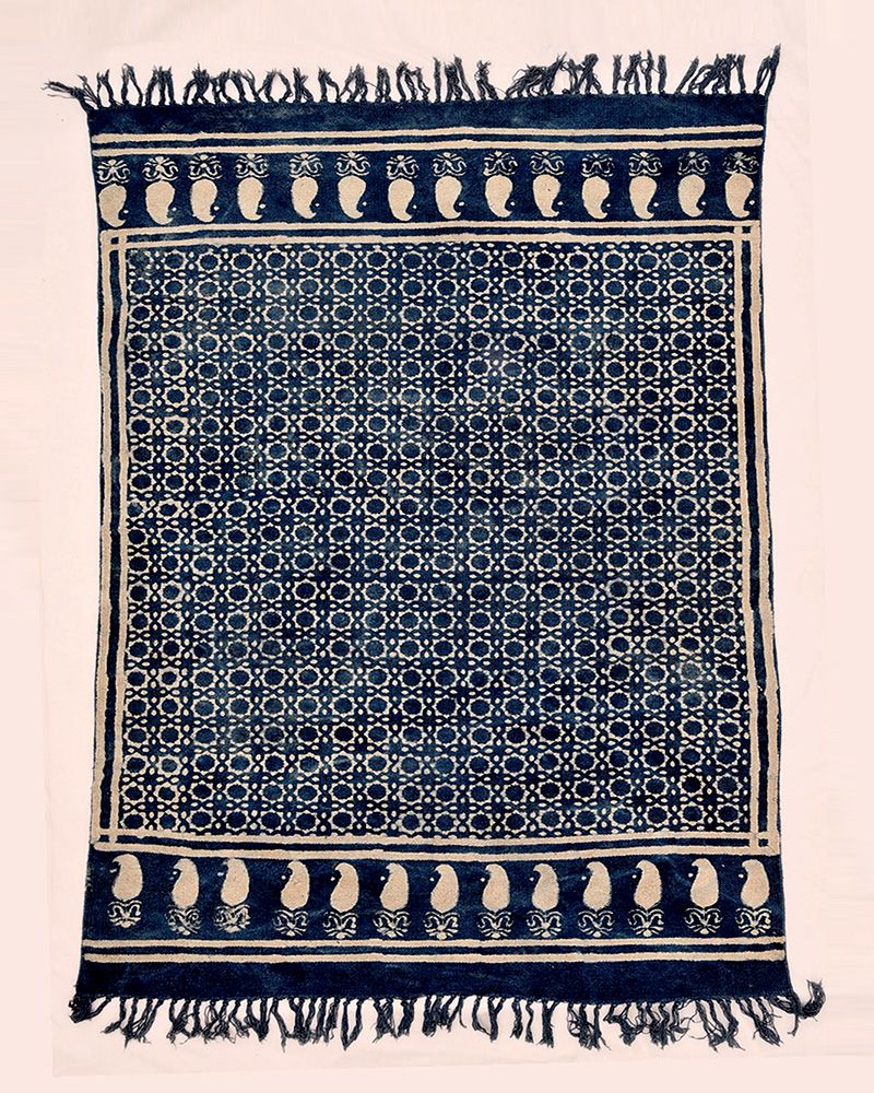 null- Jai Texart - Bagru - Jaipur- Sanganer. Hand Block printed Cotton Rugs & Dhurries