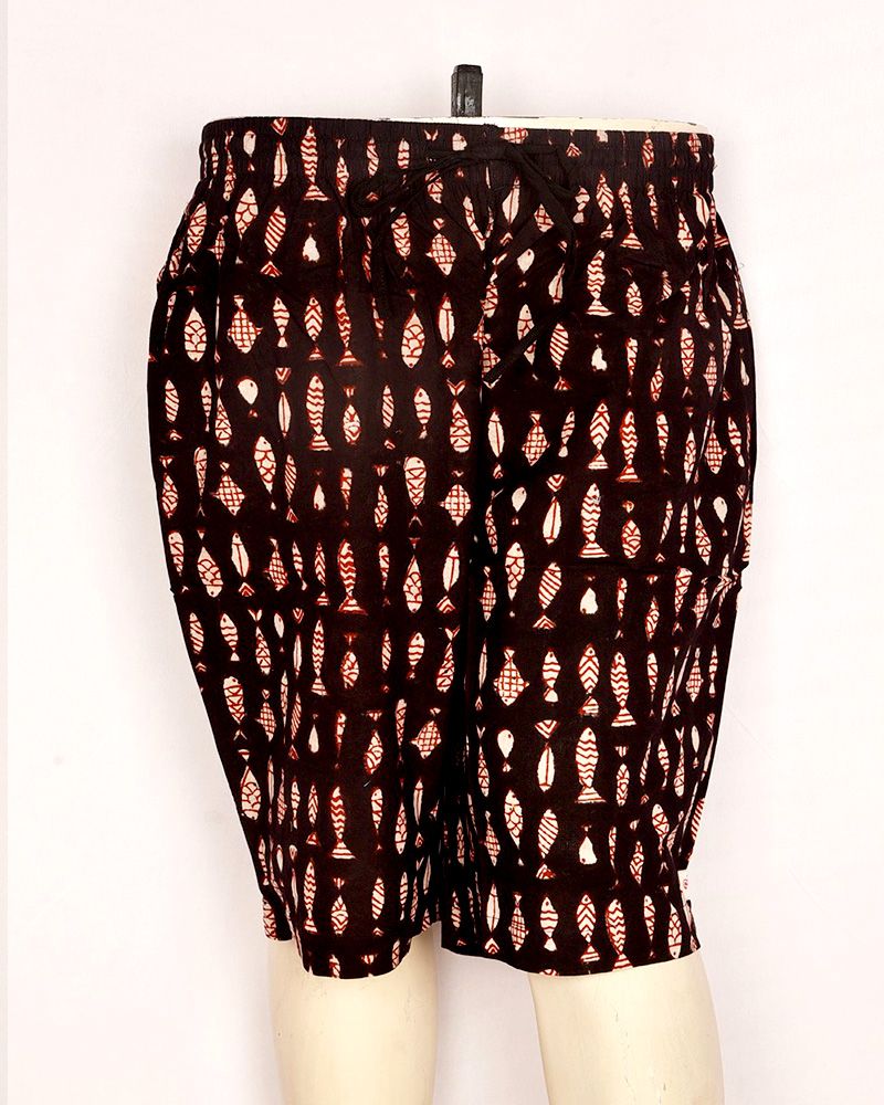 null- Jai Texart - Bagru - Jaipur- Sanganer. Hand Block printed Ladies Shorts