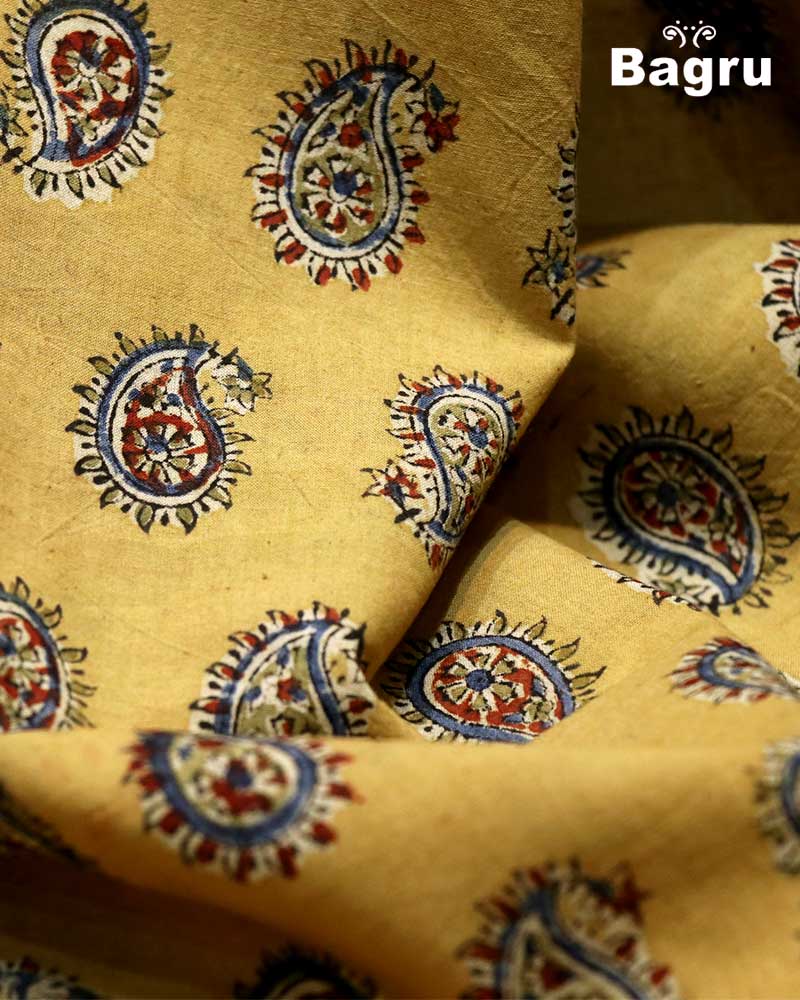 null- Jai Texart - Bagru - Jaipur- Sanganer. Hand Block printed Kalamkari Block Printed Fabric